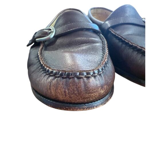 Martin Dingman Classic Diamond Mens 10M Buckle Loafer Brown Slip On Shoe main image 12